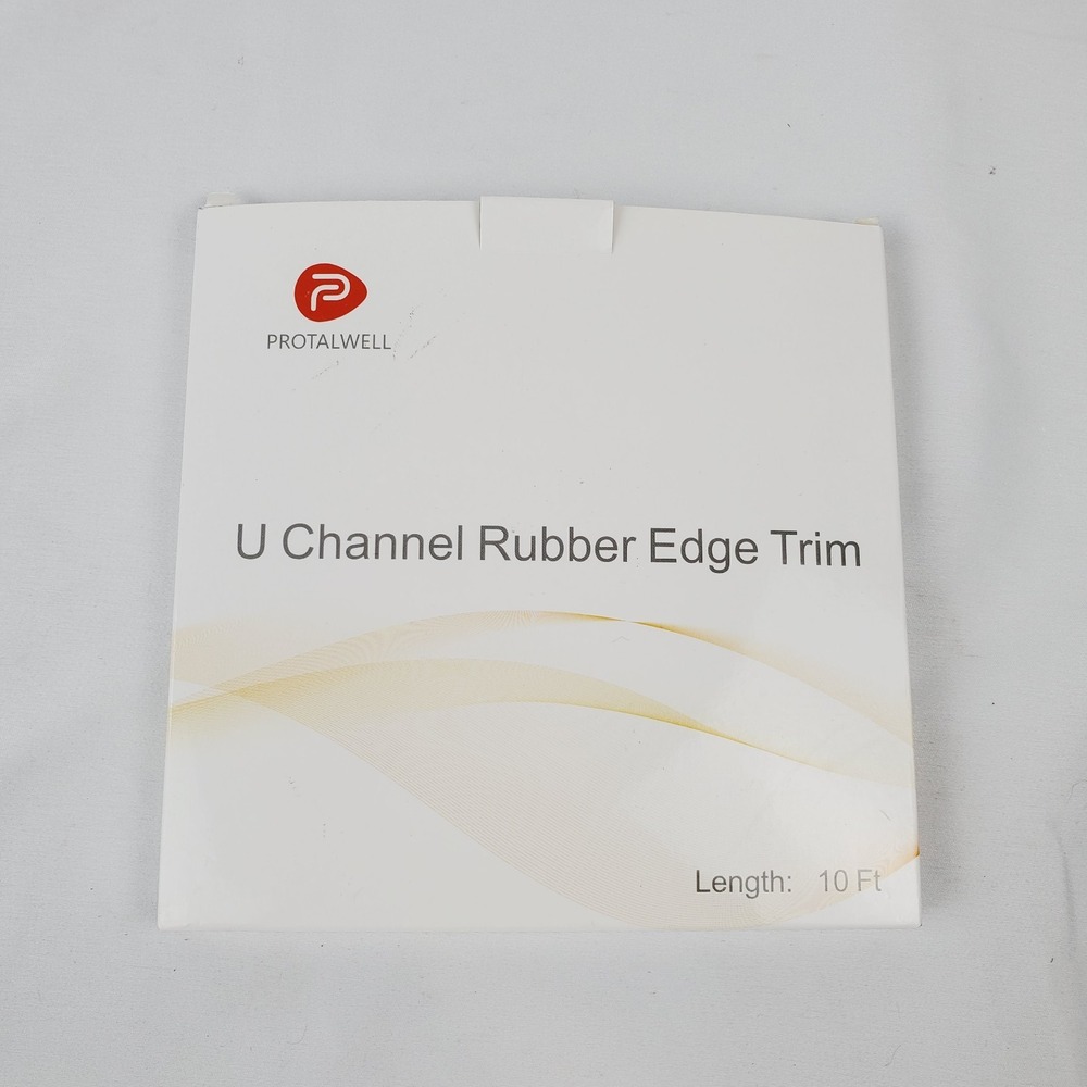 Protalwell Rubber U Channel Clear Edge Trim Seal Flexible and Durable - 10ft